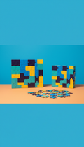 Thick chipboard puzzle pieces